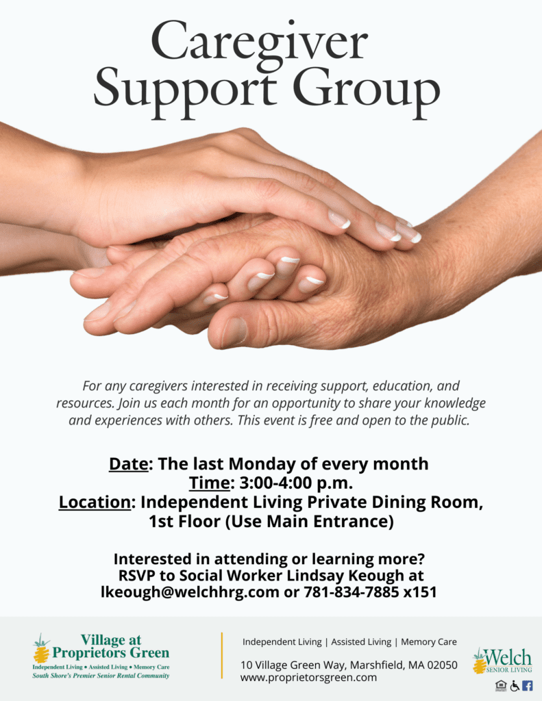 Caregiver Support Group - Village at Proprietors Green