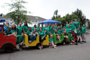 Family Fun at Village at Proprietors Green 1 Village at Proprietors Green staff get on board with the fun at Family Day!