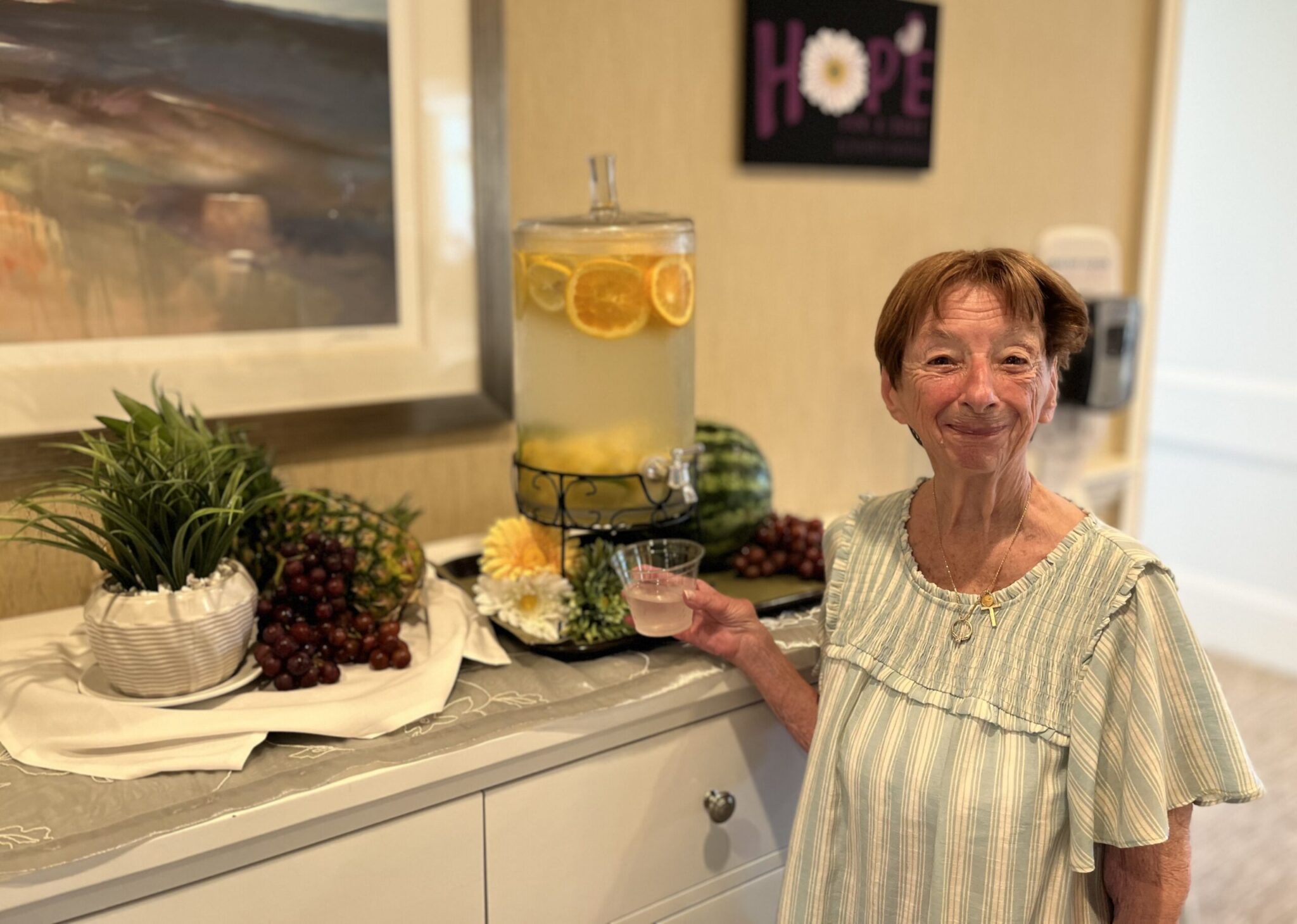 Staying Cool During a Heat Wave: A Guide for Seniors 1 VPG Ginny at Hydration Station scaled 1