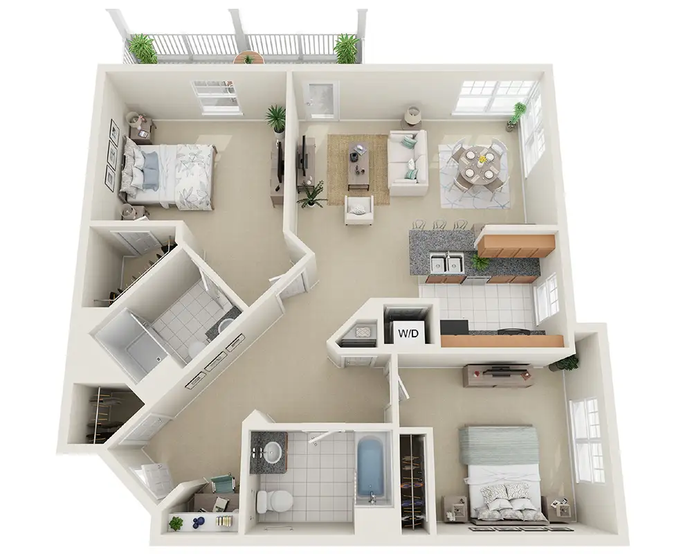 ILhumarock 2 bed