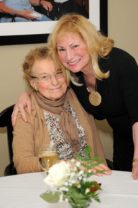 Village at Proprietors Green resident Lucy DeBattista is pleased to see her daughter, Lynda Krasner, on Mother’s Day.