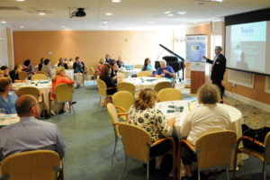 Nearly 30 professionals received CEUs for their participation in the Virtual Dementia Tour program presented by Senior Helpers of Boston and the South Shore at Village at Proprietors Green in Marshfield.