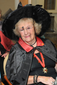 Resident Polly Stiglich knows how to impress with her Halloween costume.