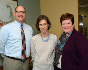 Featured with Dr. Kristen Helm, with a specialty in endocrinology at Brigham and Women’s Hospital Harbor Medical Associates and South Shore Hospital, during her recent presentation on diabetes are Mike Iarocci, sales manager, Village at Proprietors Green and Ellen Steward, manager, client and physician relations, network development/physician liaison, Brigham and Women’s Hospital.