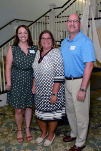 Village at Proprietors Green Sales Director Joann Hicks and Sales Manager Mike Iarocci welcome their colleague Linda Felix, community relations liaison, North River Home Care.
