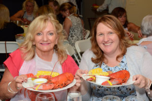 South Shore Hospital representatives from the Department of Care Progression enjoyed the seasonal Lobsterbake. From left to right they are: Susan Fitzgerald, RN, manager, department of care progression and Elizabeth Fraser, manager, utilization review.