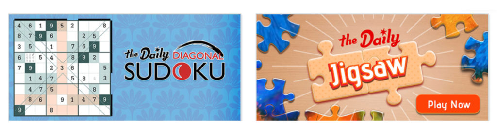 Sudoku and jigsaw puzzle icons